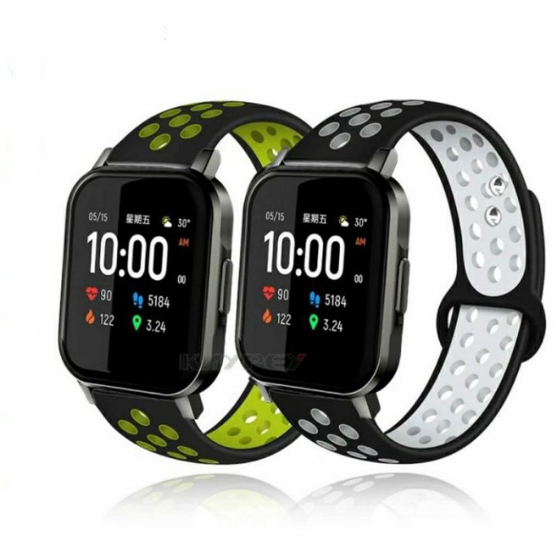 Strap Tali Jam Xiaomi Haylou Solar LS01/ Haylou Solar LS02/ Haylou Solar LS05 - Nike Rubber Silikon Sporty