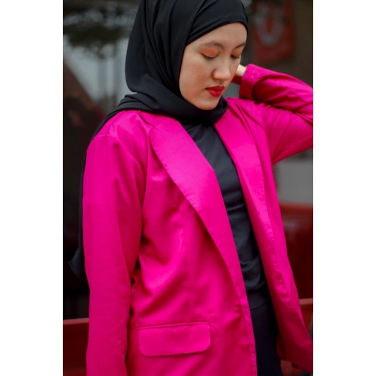 Fuschia Basic Blazer by Keenanthi