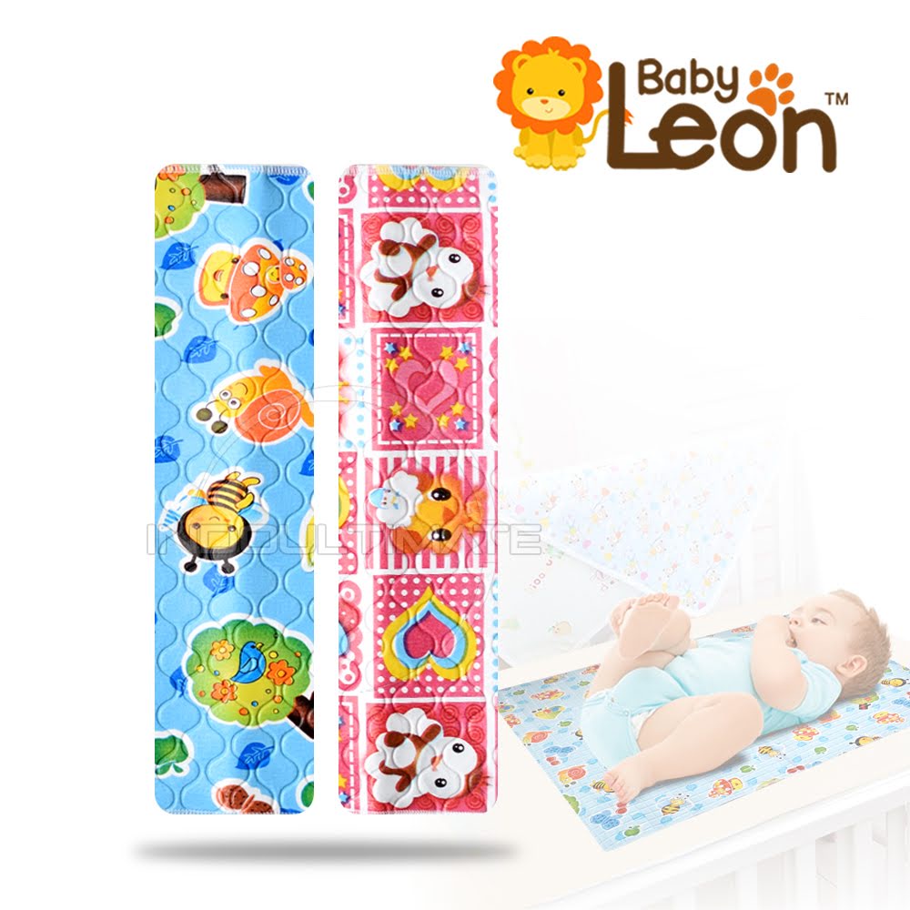 BABY LEON Perlak Bayi Karet Waterproof Alas Ompol Bayi Perlak Karet Perlak Ompol Bayi PL-08 (43cm x 36cm) PL-02 (75cm x 55cm)