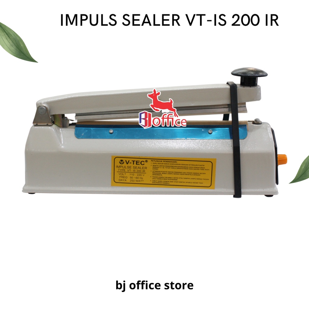 

IMPULS SEALER / SEGEL PLASTIK VTEC 20 CM / IMPULSE SEALER BADAN BESI