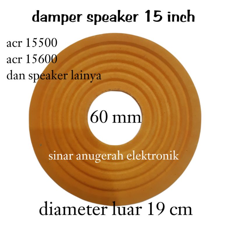 damper speaker acr 15600 / 15500 lubang 60 mm