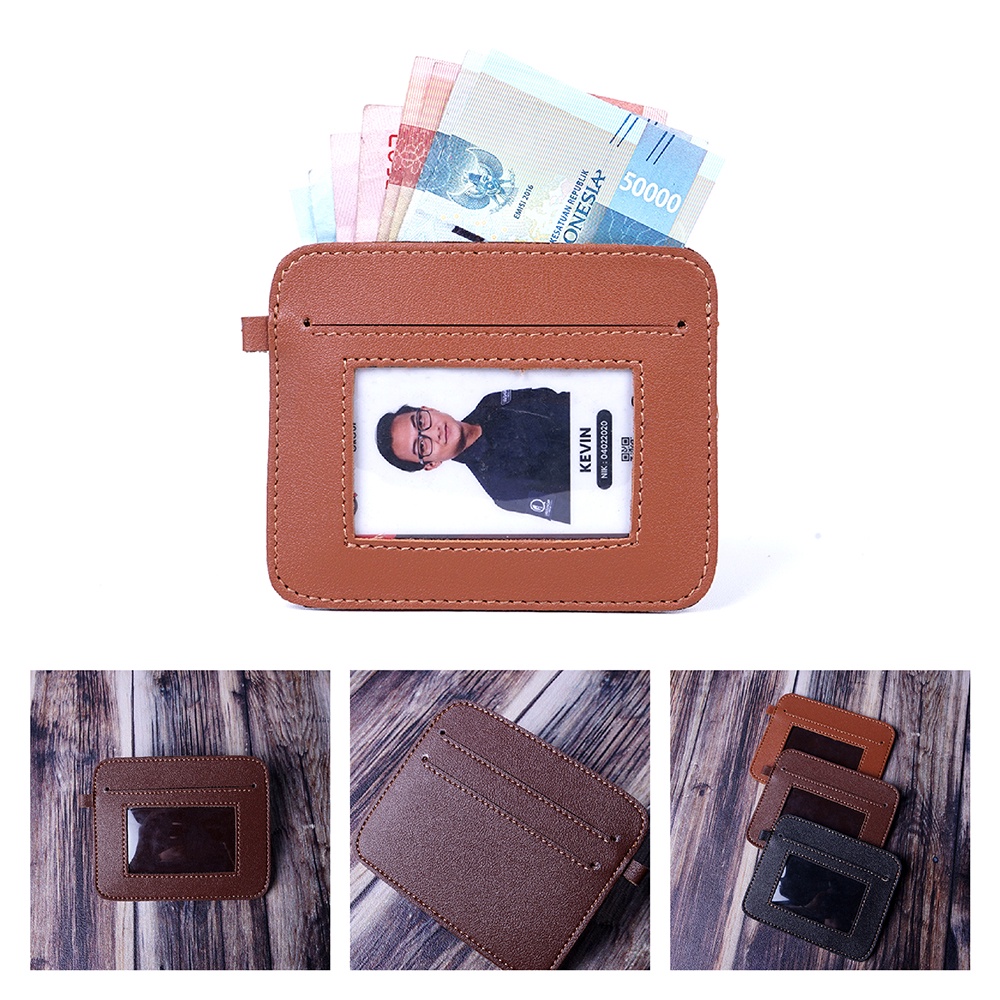 Dompet Kartu / Id card kulit sintetis elloso kode ED09