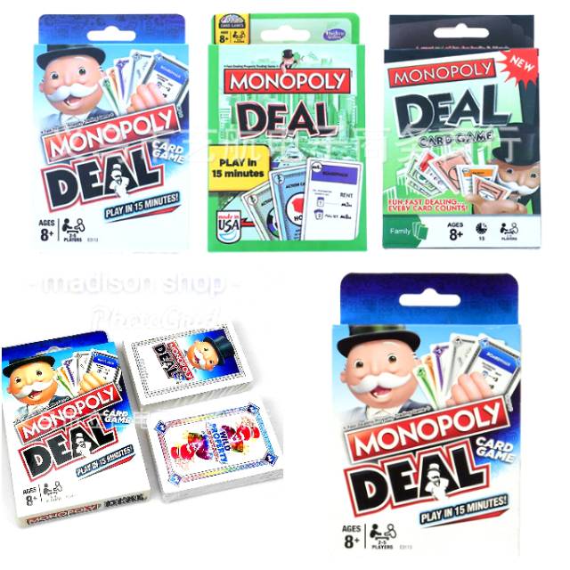 Monopoli Deal Game Card Board Games Monopoly Deal Murah Permainan Kartu Monopoli Grosir