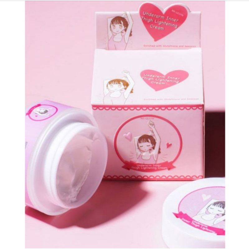 Krim Pemutih Ketiak/Ms glow Underarm Inner thigh lightening cream