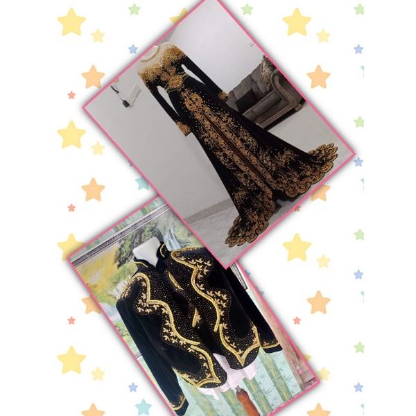 Couple kebaya dan beskap payet jepang/couple bludru pengantin