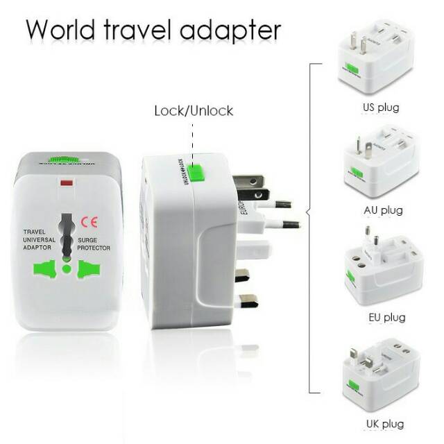 Travel Adaptor Universal Internasional Colokan Listrik Multi Konversi