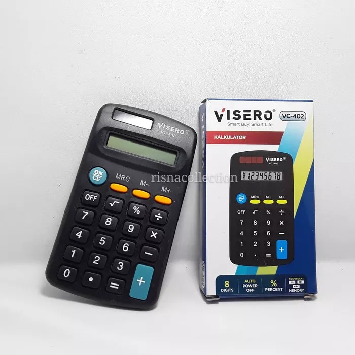 

Kalkulator kecil visero Vc 402 / kalkulator kecil baterai visero 402