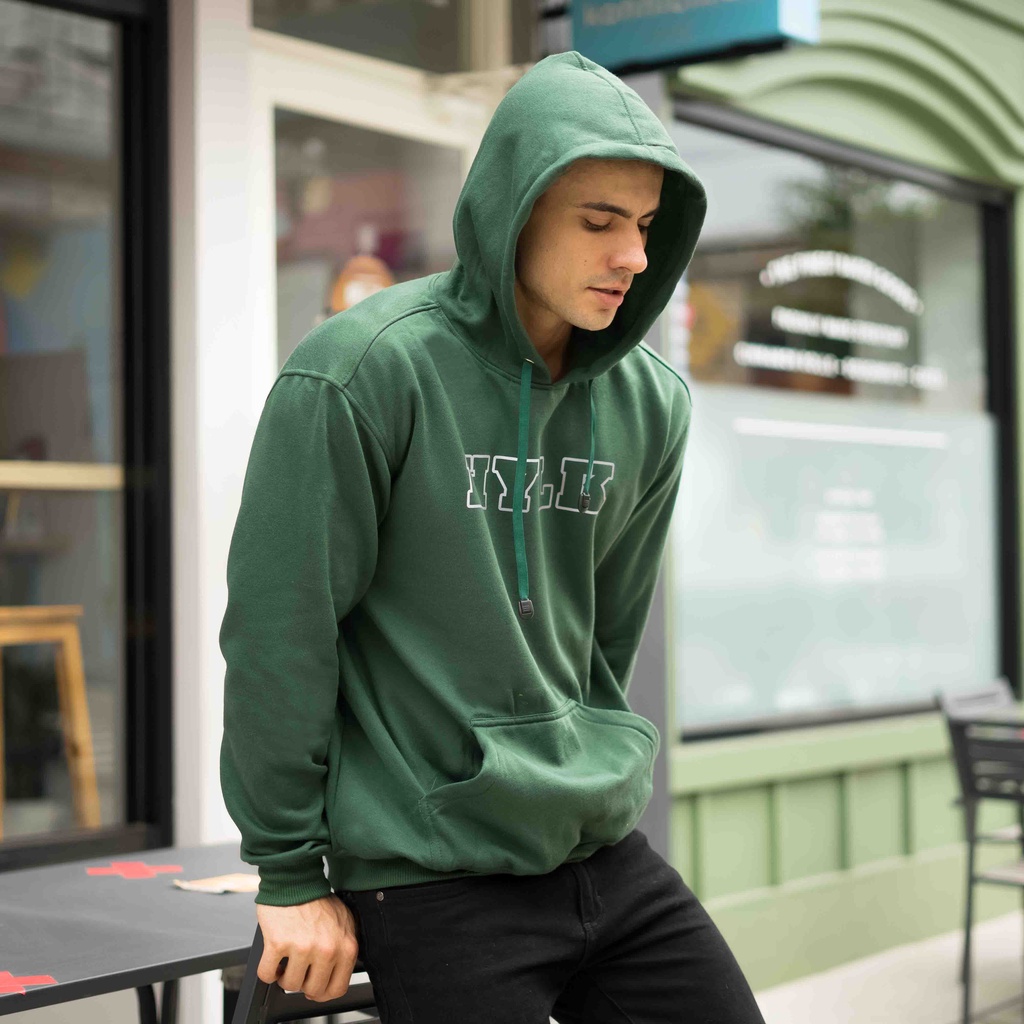 (BISA COD) HEYLOOKJaket Hoodie Jumper Hylk Unisex Outerwear Terbaru Heylook Green