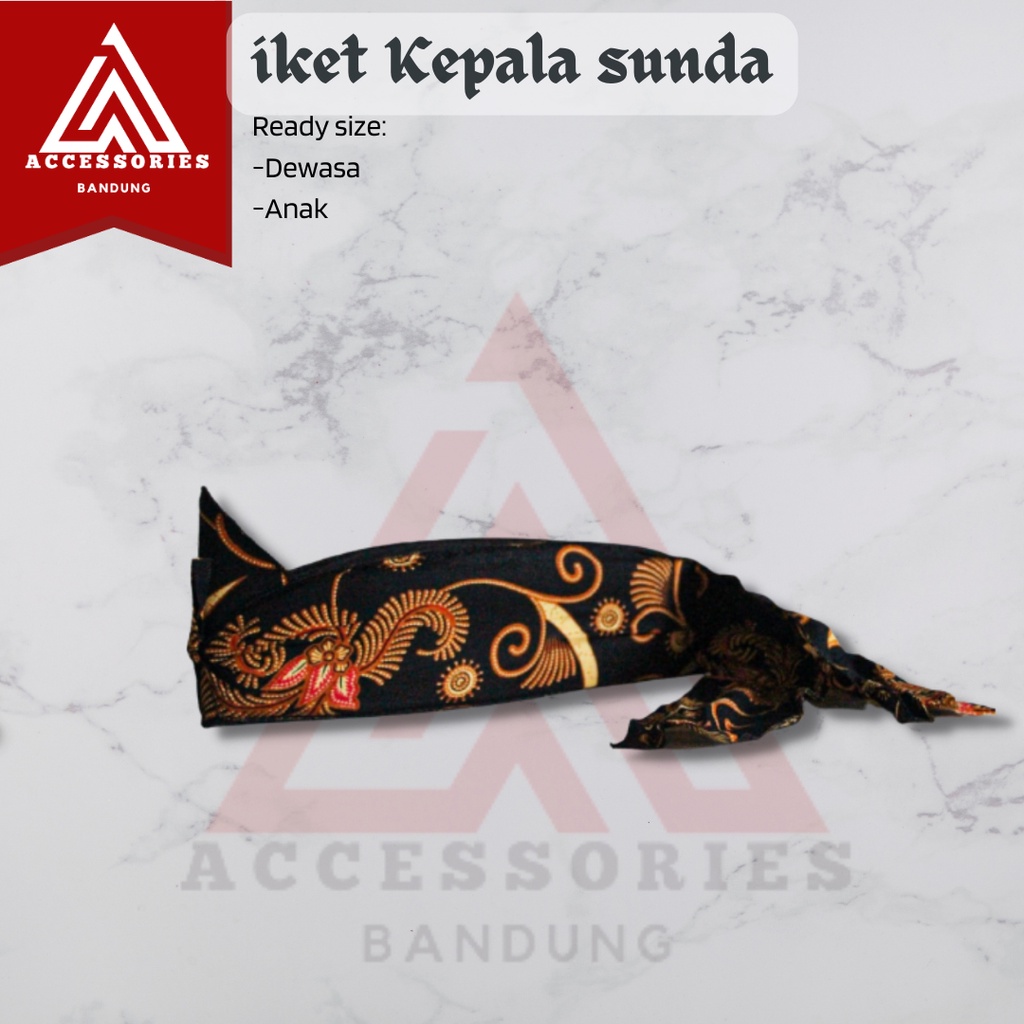 Ikat Kepala Tradisional Batik Sunda Iket Sunda Totopong