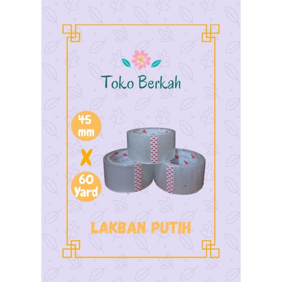 

Lakban Putih 60 Yard