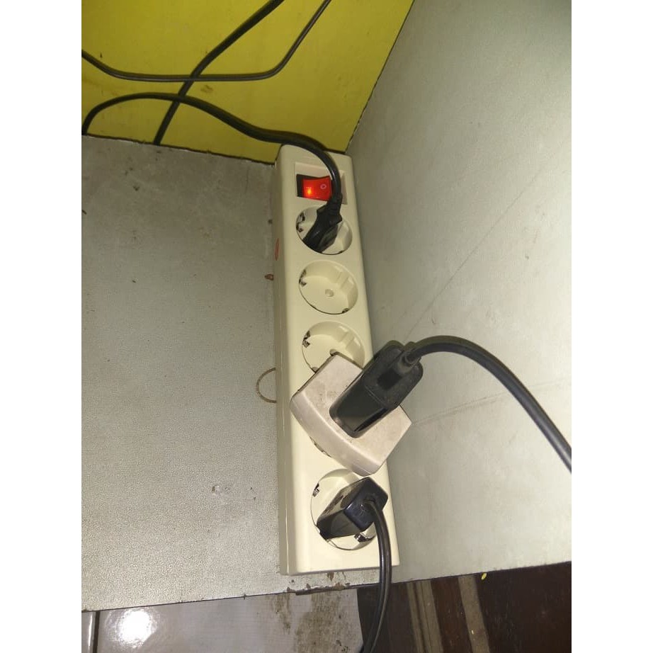 STOP KONTAK 5 LUBANG KABEL BESAR 1,5 METER ON OFF - MURAH - GROSIR