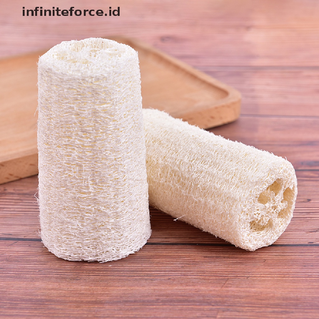 (infiniteforce.id) 6pcs / Set Spons Loofah Organik Untuk Scrub / Pengelupasan Kulit Mati / Spa