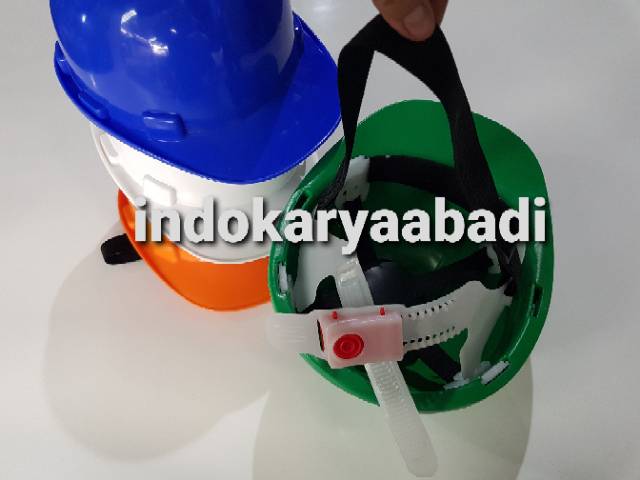 HELM PROYEK BERSTANDART SAFETY ) LENGKAP DENGAN TALI DAGU SIAP PAKAI (KUALITAS TEBAL)