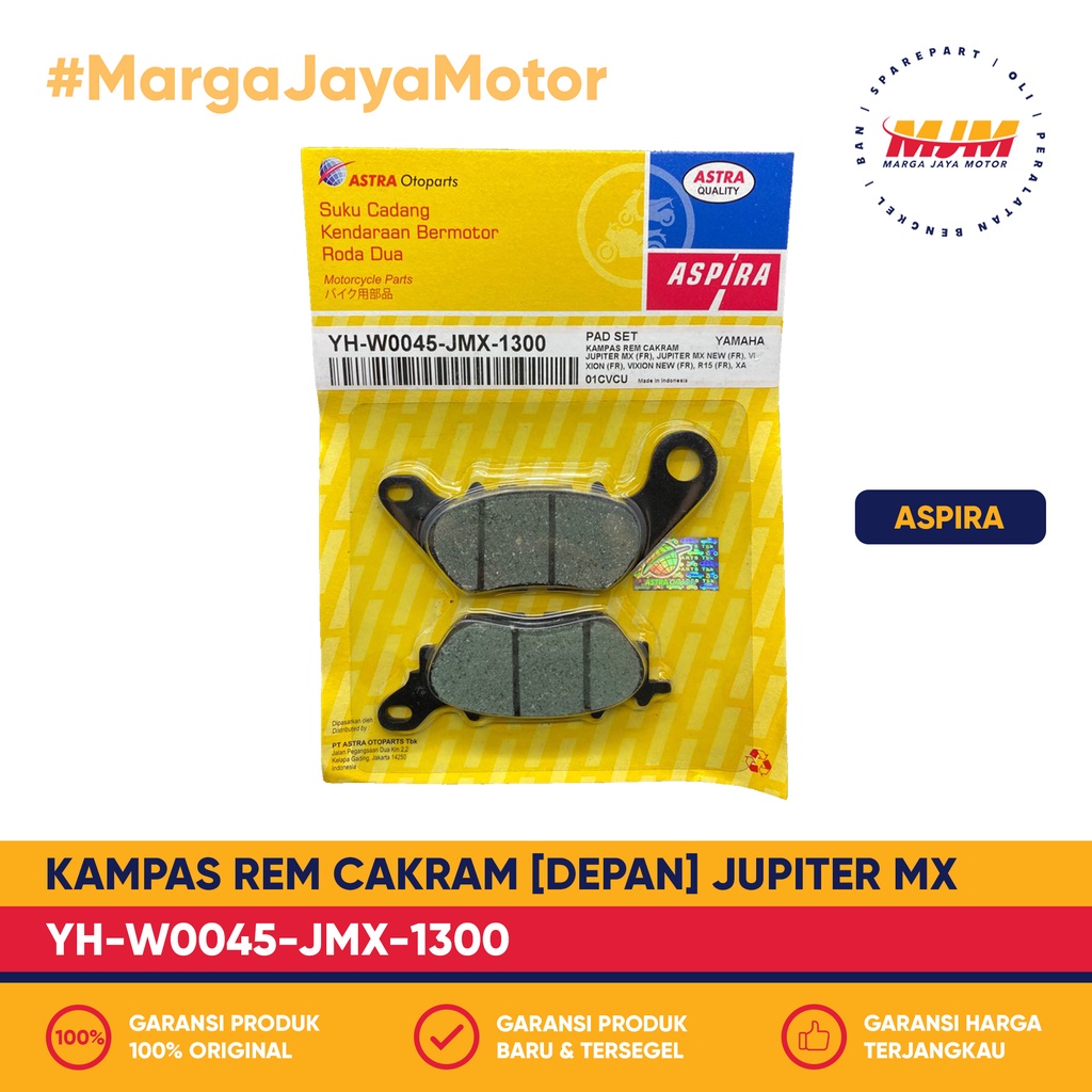 Kampas Rem Cakram Discpad Depan Jupiter MX Vixion Mio J Aspira