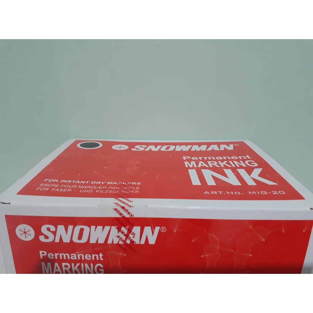 Refill Ink Snowman Permanent Marking / Isi Ulang Tinta Permanen Refill Snowman