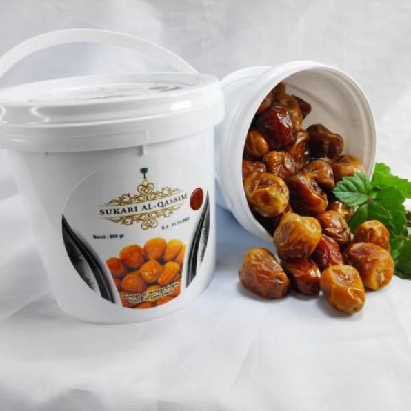 

Kurma Sukari - Alqassim Basah Premium kemasan Ember 850gram