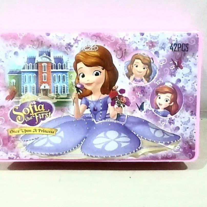 

New produk 12.12 Crayon Set Pensil Warna 42 Pcs Kado Anak Alat Seni Lukis Mewarnai Menggambar Pensil