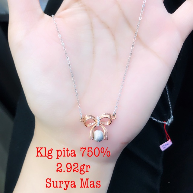 Kalung lgsg buah emas 750%