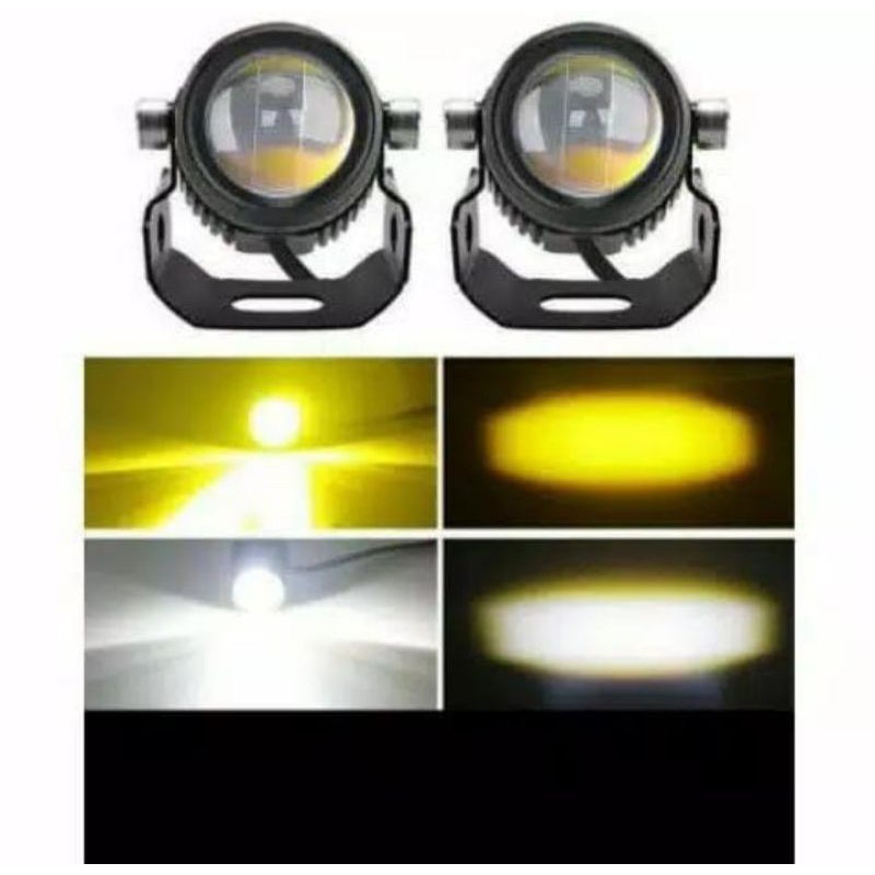 LAMPU TEMBAK MINI LASER GUN - FOGLAMP LASER GUN MINI D2 DRIVING LIGHT SUPERBRIGHT