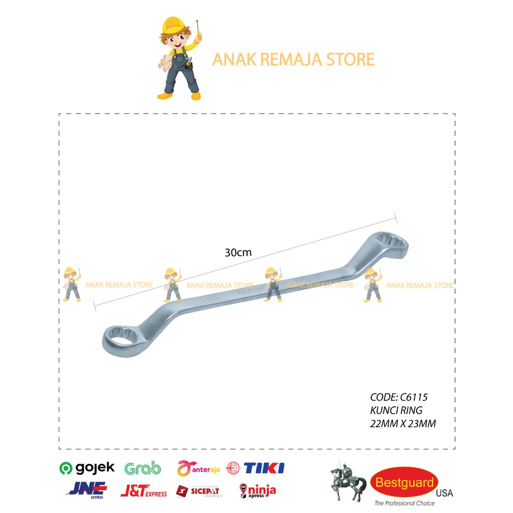 Bestguard Kunci Ring 21mm X 23mm