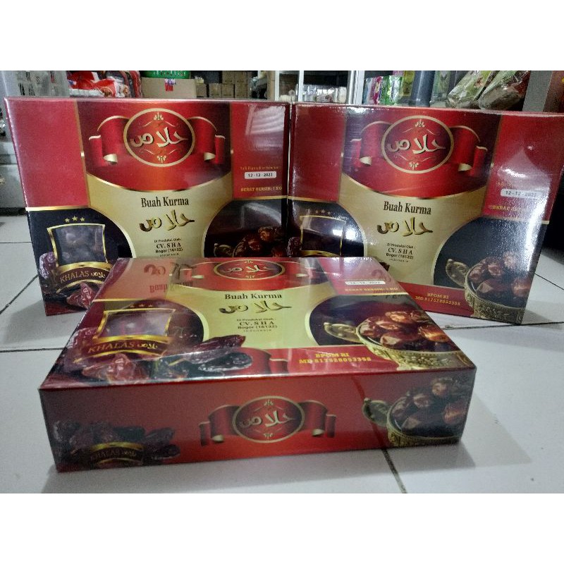 

Golden Date Kurma Khalas berkualitas lembut TROMBOOSTER 1kg