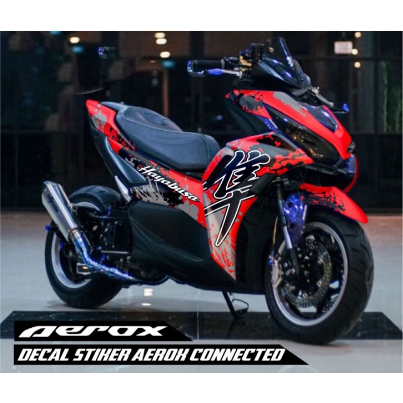 decal aerox conected /new full body sticker variasi dekal Yamaha aerox