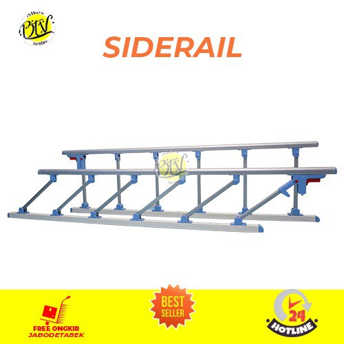 Siderail Bed Pasien | Alingan Kanan Kiri Pasien Side Rail Sepasang