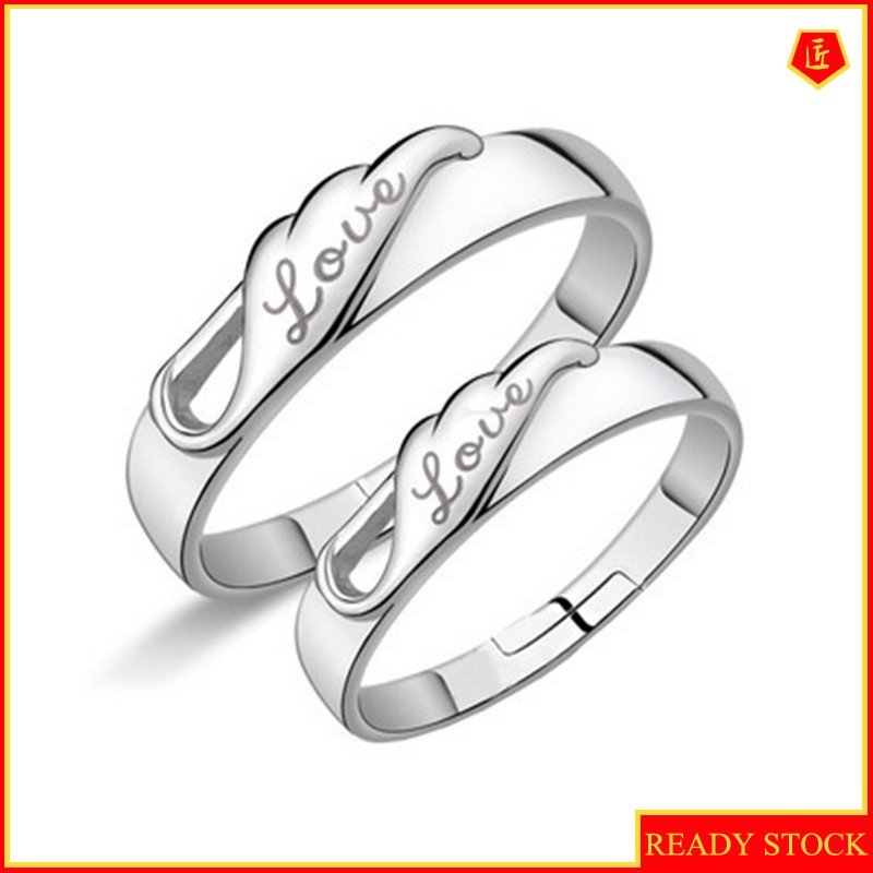 [Ready Stock]Korean Style Silver Creative Couple Ring