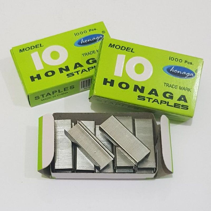 

Isi Staples Kecil HONAGA No.10 (1000pcs)/Hekter/Steples/Stapler