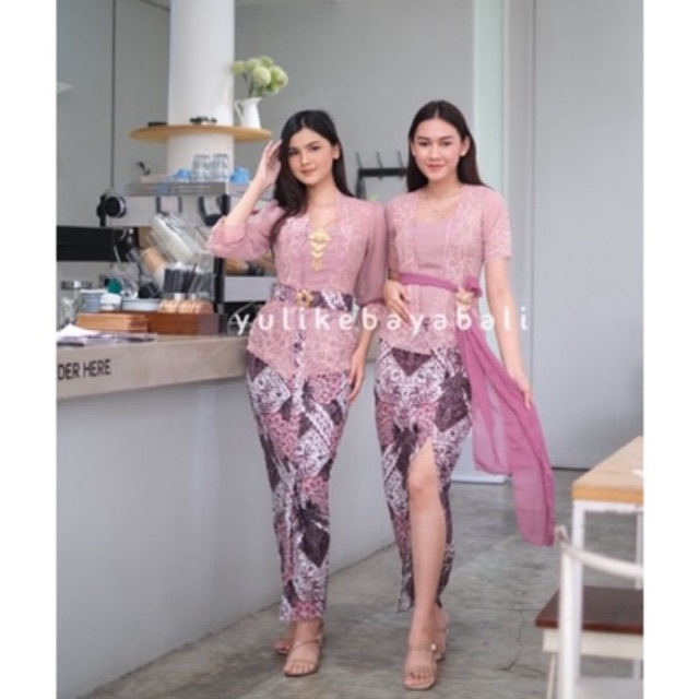 Setelan Kebaya Bordir Special Ping Creamy | Bordir Encim