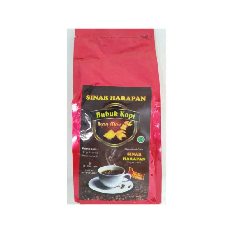 

SINAR HARAPAN 250 G BUBUK KOPI KASAR IKAN MAS