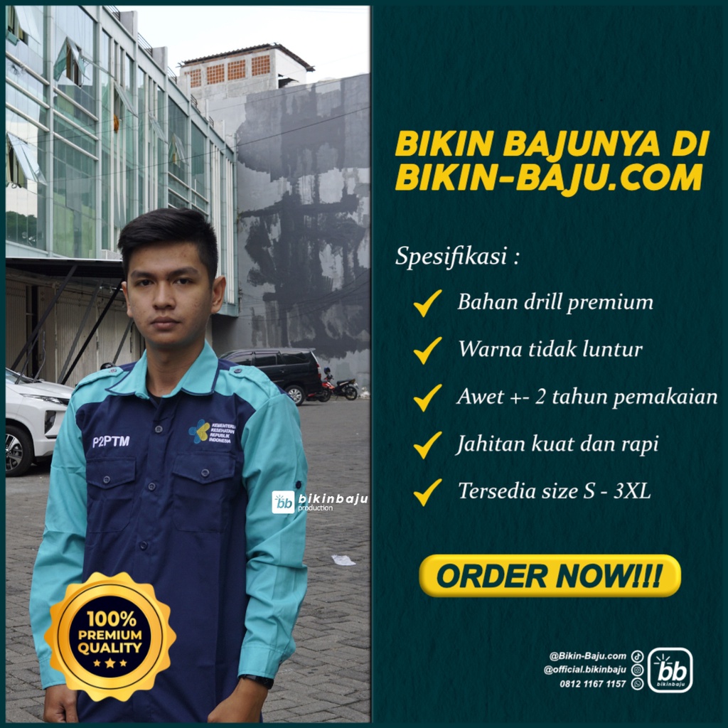 Seragam Kerja - Seragam Kerja Lapangan - Seragam Kantor - Seragam Custom - Seragam PDH - Seragam PDH