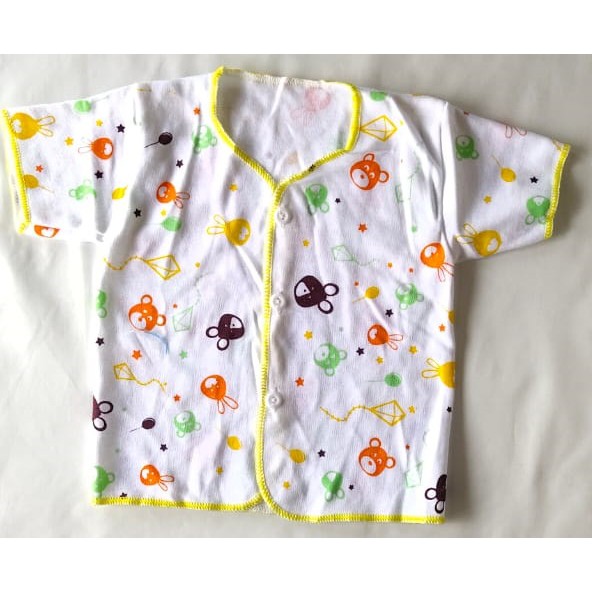 Baju Katun Baby New Born TERDAFTAR SNI / Baju Bayi Model Lengan Pendek - Panjang - Buntung SE206