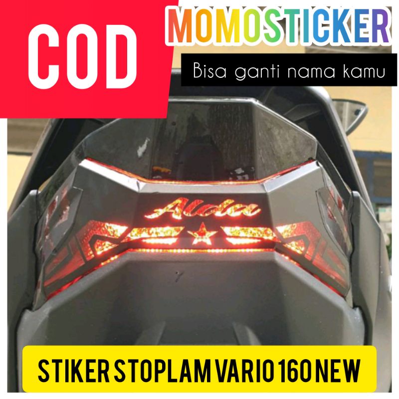 STIKER STOPLAM VARIO 160 STIKER VARIO 160