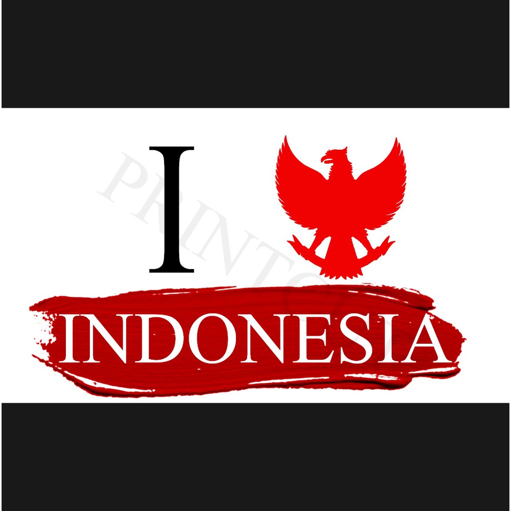 

Sticker I Love Indonesia ukuran 3x2cm untuk buku, pipi, pamer online (100pcs)