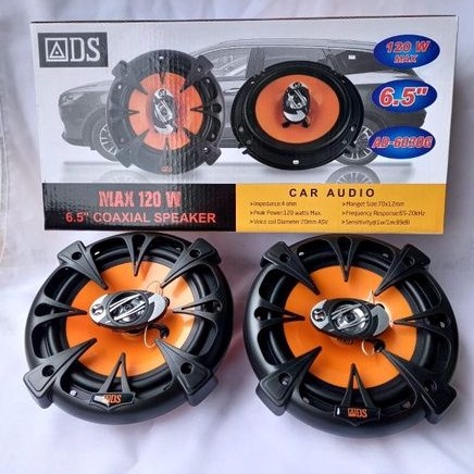 speaker pintu mobil coaxial ads 6"inch universal
