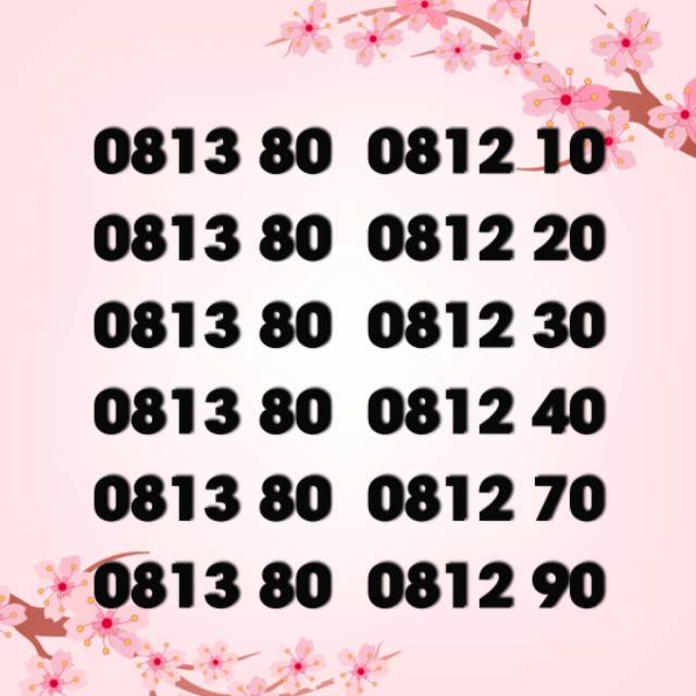 No Cantik simpati 0813 xx 0812 xx