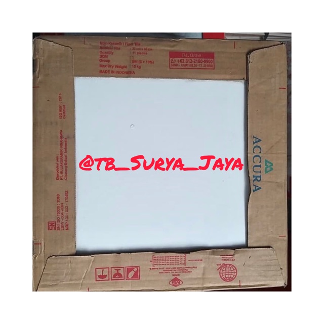KERAMIK MULIA ACCURA 30x30 PUTIH ARTIC WHITE PER DUS