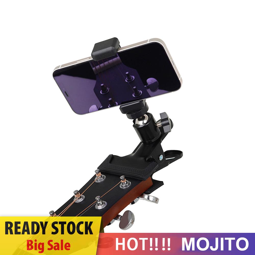 Bracket Mount Stand Holder Handphone Untuk Kepala Gitar Siaran Langsung