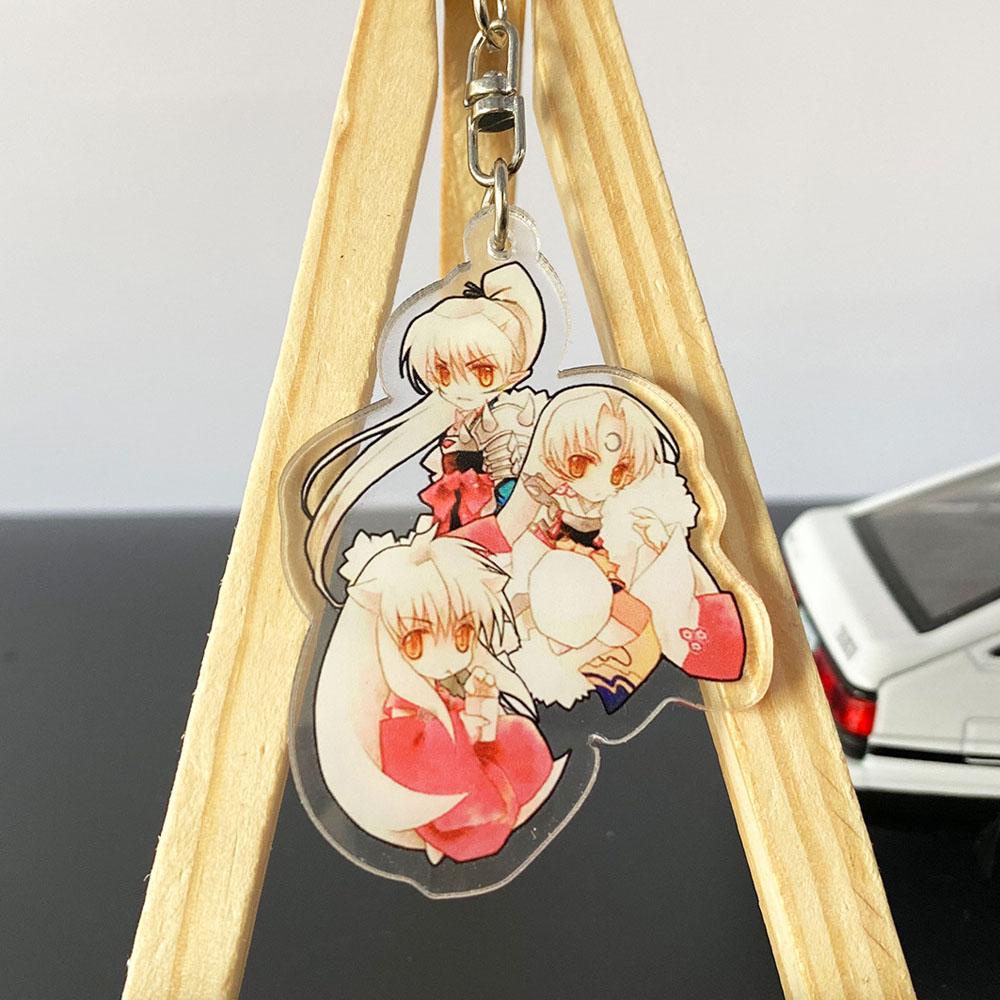 Lanfy Gantungan Kunci Bentuk Anime Inuyasha Bahan Akrilik