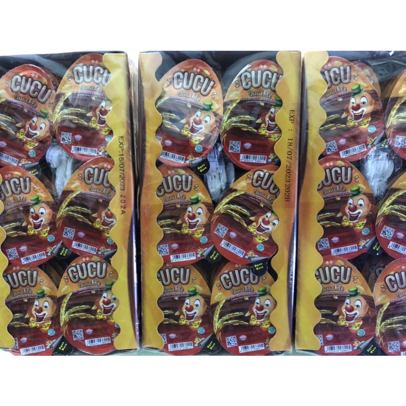 

Cucu Quackle Cereals With Chocolate Pasta. 1pak isi 24pcs x 15gram