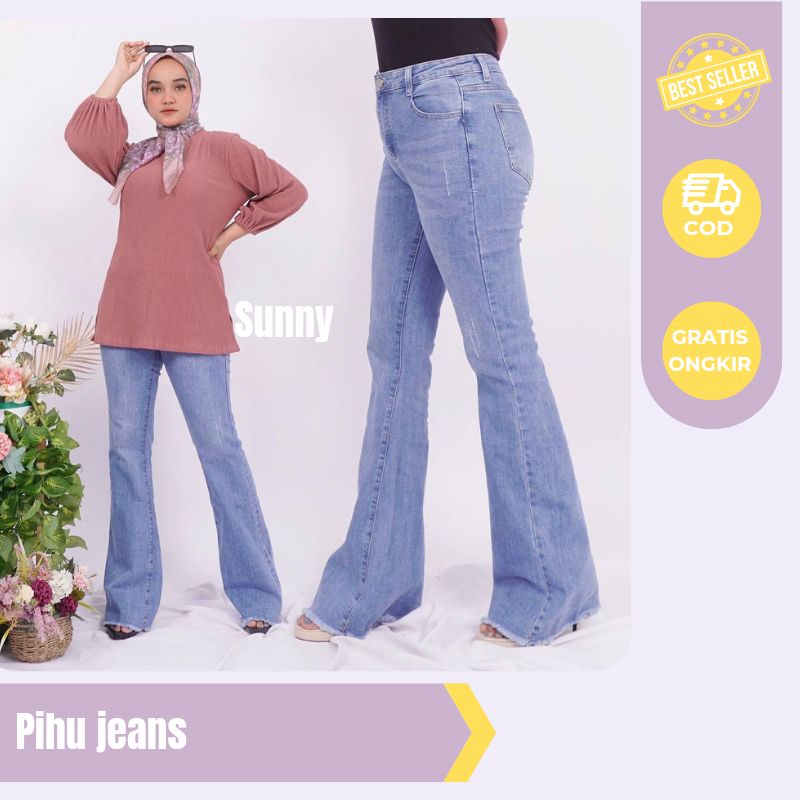 PIHU JEANS CELANA WANITA STYLE KOREA
