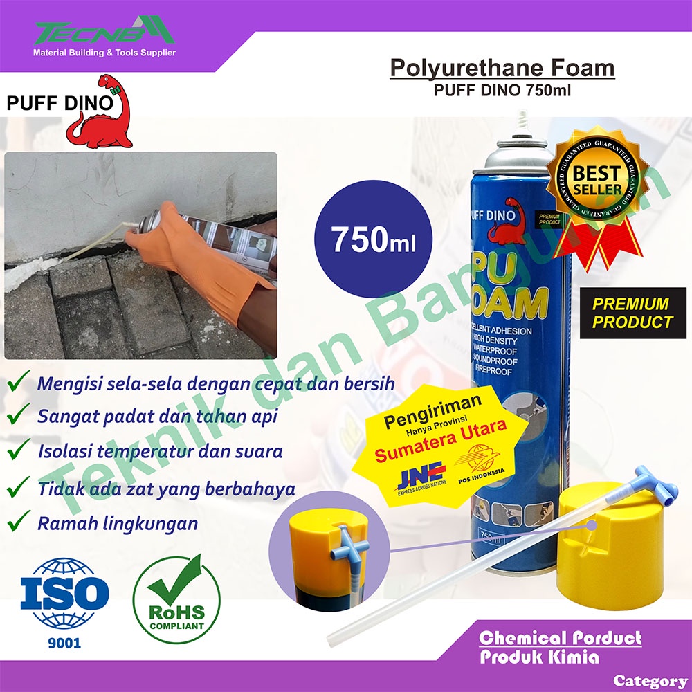 PU Foam / Busa Polyurethane Puff Dino 750ml