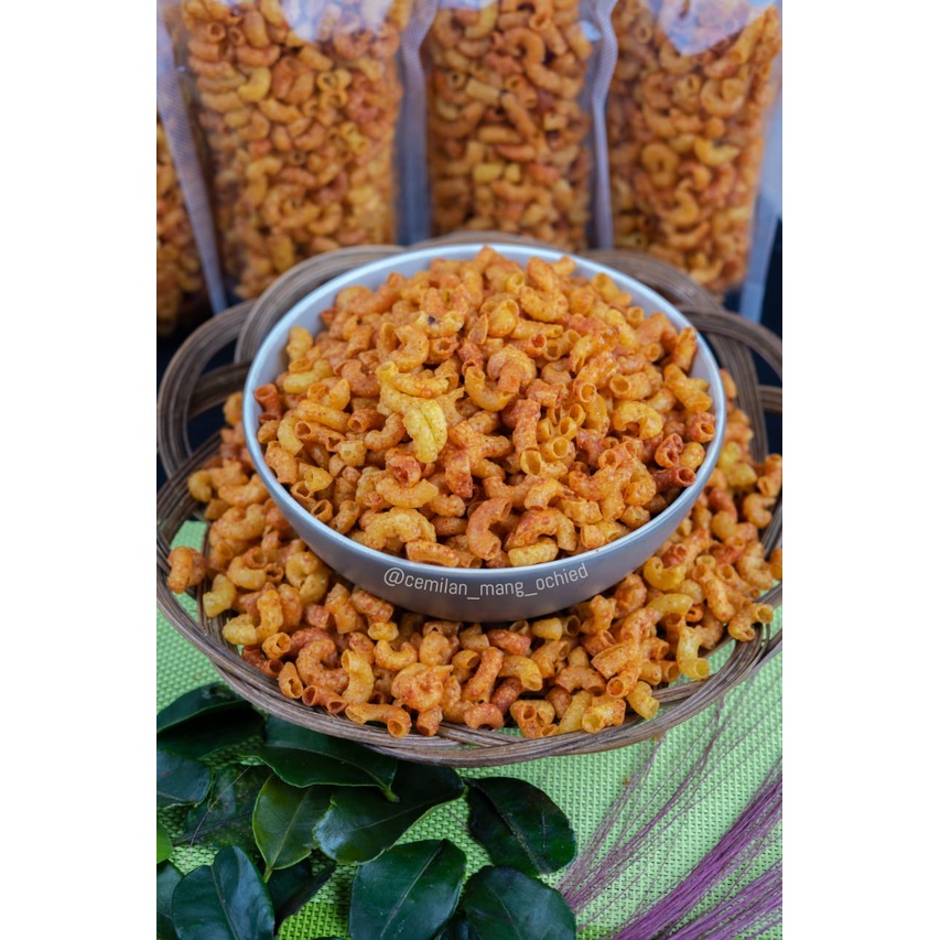 

(terlaris)makaroni kering/cemilan bandung/pedas dan ori