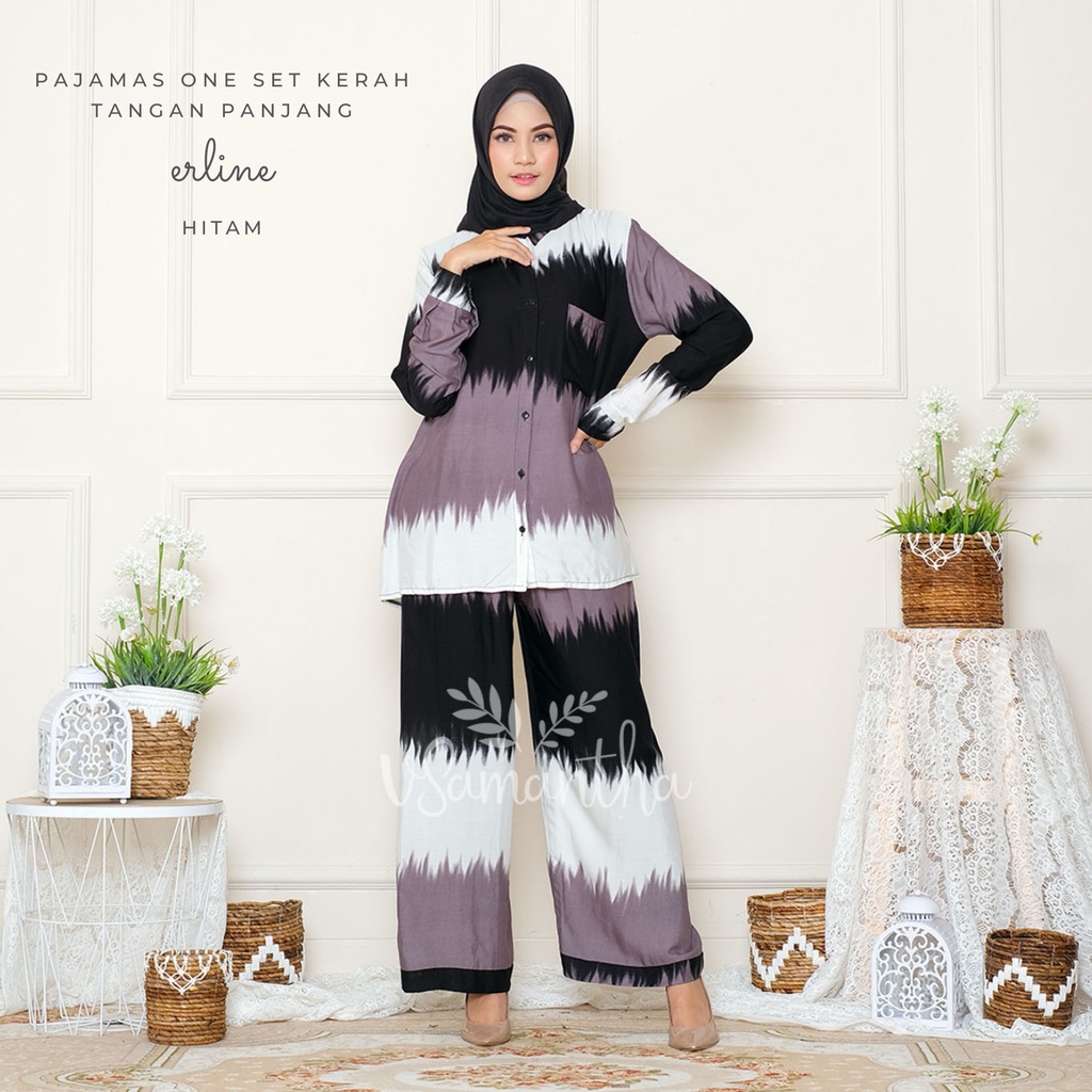 vSamantha - Pajamas / Piyama One Set Kemeja Tie Dye