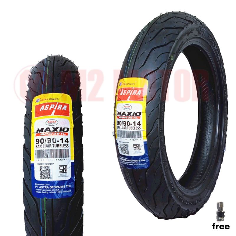 BAN ASPIRA 90/90-14 SPR38 TUBELESS MAXIO
