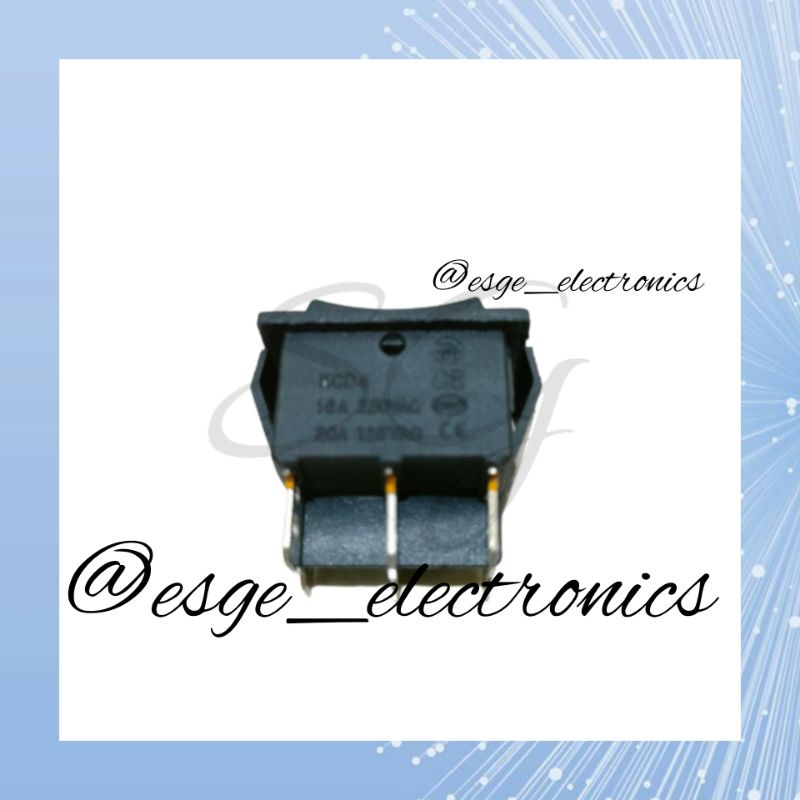 SAKLAR ROCKER 6 PIN ROCKER SWITCH POWER HITAM 6 PIN KAKI 16A 250V 20A 125V SAKLAR ON OFF 6 PIN KOTAK HITAM ROCKER SAKELAR BODI BESAR 2 FUNGSI 6 PIN TANPA LAMPU SAKLAR ROCKER SWITCH BESAR HITAM 6 KAKI ON OFF SAKLAR POWER ROCKER SWITCH SAKLAR LAMPU LED