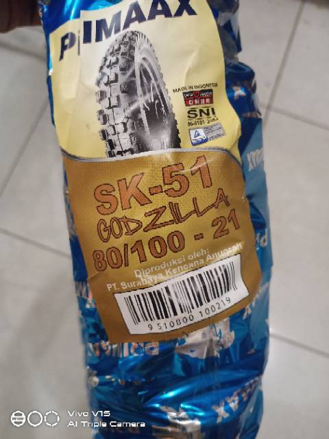 PRIMAAX BAN LUAR TYPE GODZILLA 80/100-21 TUBETYPE