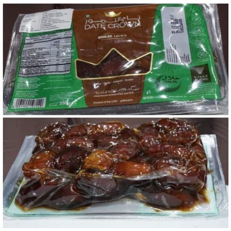 

date crown 250 gram isi 40 pcs vakum