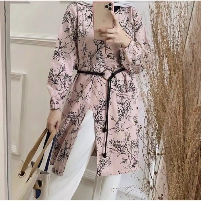 Blouse Wanita - Saka Blouse - Blouse Korea - Atasan Wanita - Paka OF914 Littlegreyshop Tunik Ellen